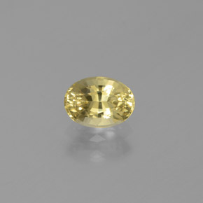 Berilo dourado amarelo natural 0,56ct, corte oval, VVS-VS