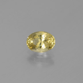 Berilo dourado amarelo natural 0,56ct, corte oval, VVS-VS