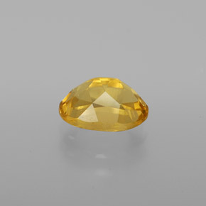 Berilo dourado amarelo natural 1,30ct, corte oval, VVS-VS