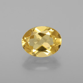 Berilo dourado amarelo natural 1,27ct, corte oval, VS