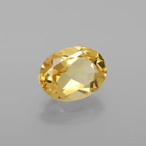 Berilo dourado amarelo natural 1,27ct, corte oval, VVS-VS