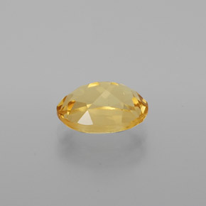 Berilo dourado amarelo natural 1,27ct, corte oval, VVS-VS