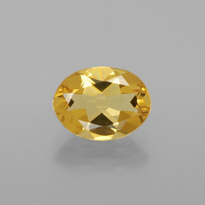 Berilo Dourado Amarelo Natural 1.16ct, Corte Oval, VVS-VS