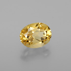 Berilo Dourado Amarelo Natural 1.24ct, Corte Oval, VVS