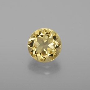 Berilo dourado amarelo natural 1,79ct, corte redondo, VVS-VS