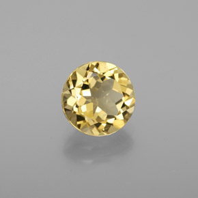 Berilo dourado amarelo natural 1,79ct, corte redondo, VVS-VS