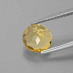 Berilo dourado amarelo natural 1,49ct, corte redondo, VVS-VS