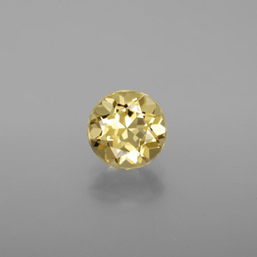 Berilo dourado amarelo natural 1,13ct, corte redondo, VVS-VS