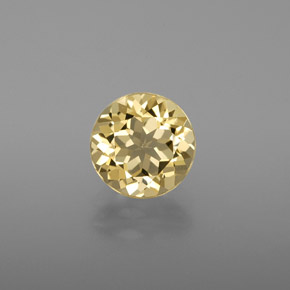 Berilo dourado amarelo natural 1,78ct, corte redondo, VVS-VS