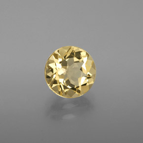 Berilo dourado amarelo natural 1,78ct, corte redondo, VVS-VS