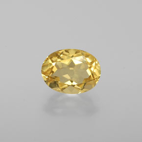 Berilo dourado amarelo natural 1,15ct, corte oval, VVS