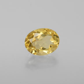 Berilo dourado amarelo natural 1,15ct, corte oval, VVS