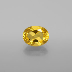 Berilo Dourado Amarelo Natural 1.29ct, Corte Oval, VVS-VS