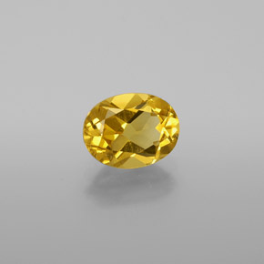 Berilo Dourado Amarelo Natural 1.29ct, Corte Oval, VVS-VS