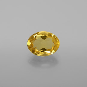 Berilo dourado amarelo natural 1,21ct, corte oval, VVS