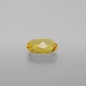 Berilo dourado amarelo natural 0,96ct, corte oval, VVS