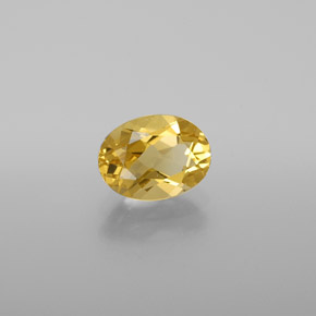 Berilo dourado amarelo natural 1,19ct, corte oval, VVS-VS