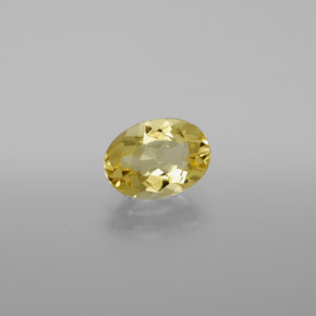 Berilo Dourado Amarelo Natural 0.91ct, Corte Oval, VVS