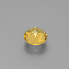 Berilo dourado amarelo natural 1,21ct, corte redondo, VVS