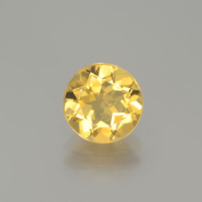 Berilo dourado amarelo natural 1,56ct, corte redondo, VS