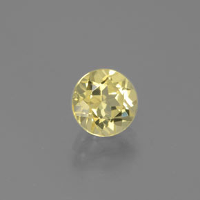 Berilo dourado amarelo natural 0,74ct, corte redondo, VVS-VS