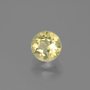 Berilo dourado amarelo natural 0,74ct, corte redondo, VVS-VS