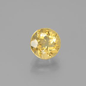Berilo dourado amarelo natural 1,39ct, corte redondo, VVS-VS