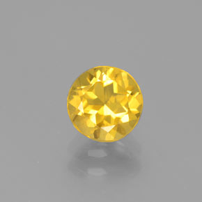 Berilo dourado amarelo natural 0,82ct, corte redondo, VS