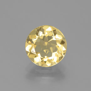 Berilo dourado amarelo natural 1,70ct, corte redondo, VVS-VS