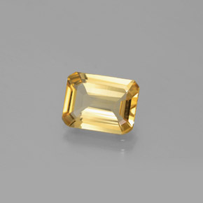 Berilo dourado amarelo natural 2,11ct, corte esmeralda, VS