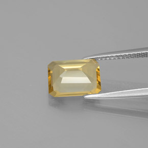 Berilo dourado amarelo natural 2,11ct, corte esmeralda, VS