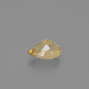 Berilo dourado amarelo natural 1,93ct, formato de pêra, VVS-VS