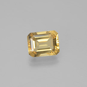 Berilo dourado amarelo natural 2,24ct, corte esmeralda, VVS-VS