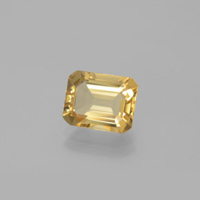 Berilo dourado amarelo natural 2,24ct, corte esmeralda, VVS-VS