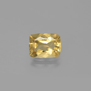Berilo dourado amarelo natural 1,83ct, almofada cortada, VS