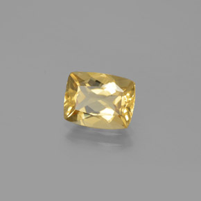 Berilo dourado amarelo natural 1,83ct, almofada cortada, VS
