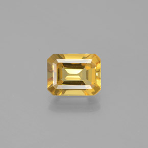 Berilo dourado amarelo natural 2,26ct, corte esmeralda, VVS-VS
