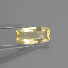 Berilo dourado amarelo natural 1,75ct, almofada cortada, VS
