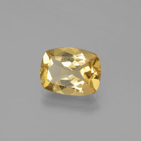 Berilo dourado amarelo natural 2,28ct, almofada cortada, VS