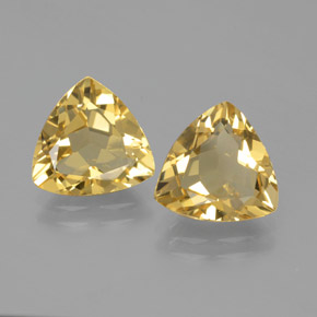 Pedras preciosas de berilo dourado amarelo natural de  ct, trillion, VVS-VS