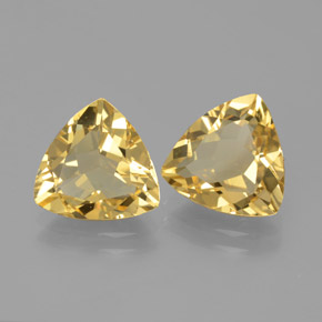 Pedras preciosas de berilo dourado amarelo natural de  ct, trillion, VVS-VS