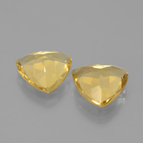 Pedras preciosas de berilo dourado amarelo natural de  ct, trillion, VVS-VS