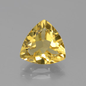 Berilo dourado amarelo natural 2,67ct, trillion, VVS-VS