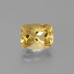 Berilo Dourado Amarelo Natural 1.82ct, Almofada cortada, VVS