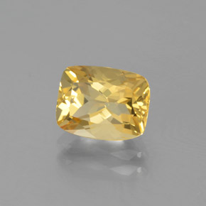Berilo Dourado Amarelo Natural 1.82ct, Almofada cortada, VVS