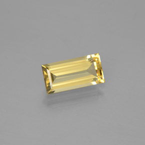 Berilo dourado amarelo natural 1,40ct, baguete, VS