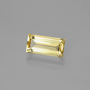 Berilo dourado amarelo natural 1,40ct, baguete, VS