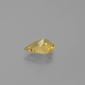 Berilo dourado amarelo natural 0,97ct, formato de pêra, VVS-VS