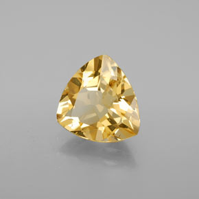 Berilo dourado amarelo natural 3,44ct, trillion, VS