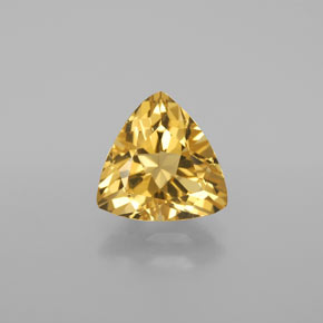 Berilo dourado amarelo natural 2,83ct, trillion, VVS-VS